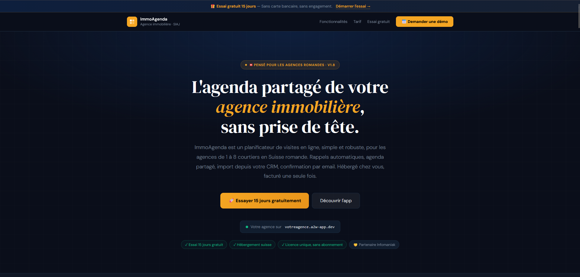 Aperçu ImmoAgenda